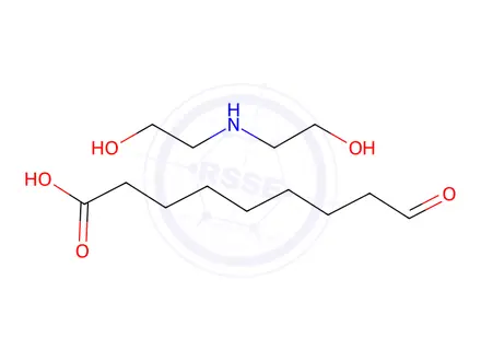 Chemical structure of azelaic acid, compound with 2,2'-iminodiethanol