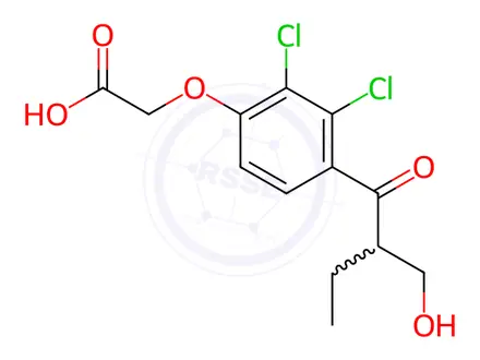Chemical structure of 2-Desmethylene-2-hydroxymethyl Ethacrynic Acid