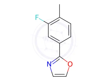 Chemical structure of 2-(3-Fluoro-4-methylphenyl)oxazole