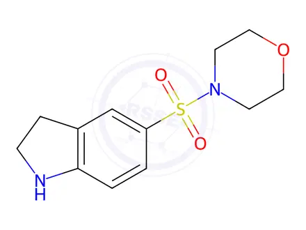 Chemical structure of 5-(Morpholine-4-sulfonyl)-2,3-dihydro-1H-indole