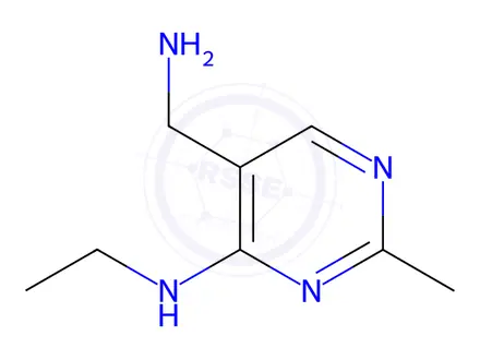 Chemical structure of 5-(aminomethyl)-N-ethyl-2-methylpyrimidin-4-amine