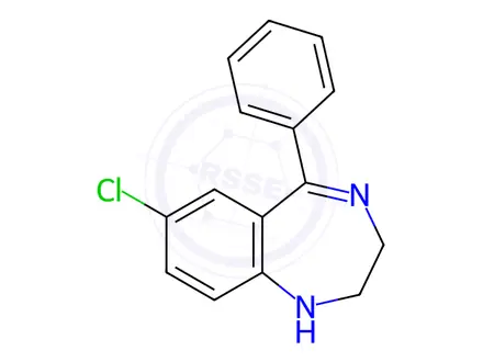 Chemical structure of Medazepam Impurity 1