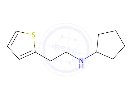 Chemical structure of n-(2-(Thiophen-2-yl)ethyl)cyclopentanamine