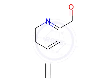 Chemical structure of 4-Ethynylpicolinaldehyde