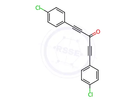 Chemical structure of 1,5-Bis(4-chlorophenyl)-1,4-pentadiyn-3-one
