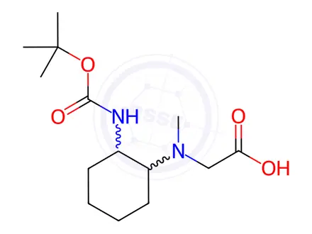 Chemical structure of [(4-tert-Butoxycarbonylamino-cyclohexyl)-methyl-amino]-acetic acid