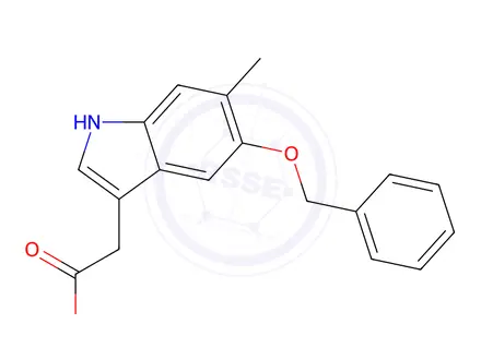 Chemical structure of 2-(5-(Benzyloxy)-6-methyl-1H-indol-3-yl)acetic acid