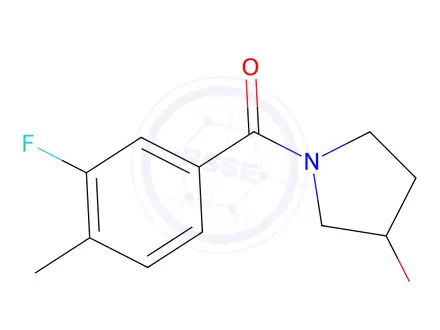 Chemical structure of (3-Fluoro-4-methylphenyl)(3-hydroxypyrrolidin-1-yl)methanone
