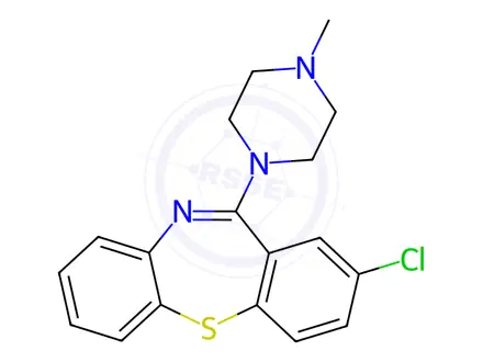 Chemical structure of Clothiapine