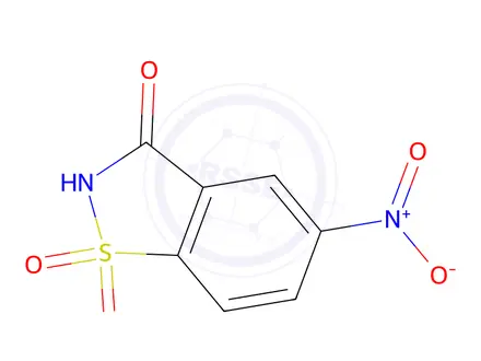 Chemical structure of 5-Nitro-2,3-dihydro-1lambda6,2-benzothiazole-1,1,3-trione