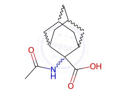 Chemical structure of Acetyl 2-aminoadamantane-2-carboxylic acid