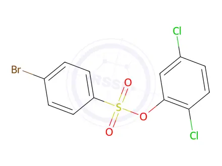 Chemical structure of p-Bromobenzenesulfonic acid 2,5-dichlorophenyl ester