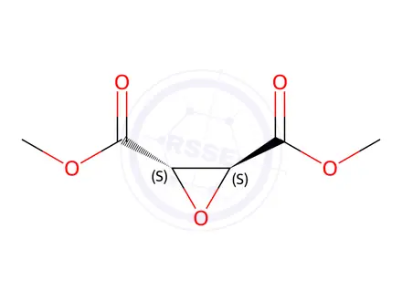 Chemical structure of (2S,3S) Dimethyl oxirane-2-3-dicarboxylate