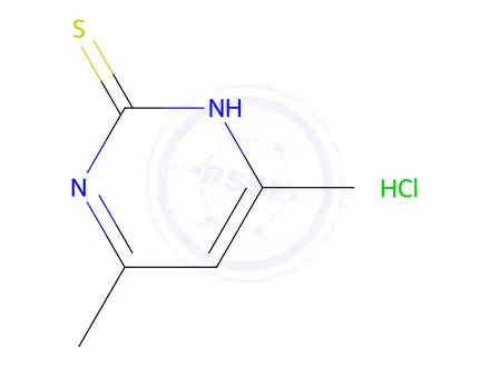 Chemical structure of 4,6-Dimethyl-2-pyrimidinethiol hydrochloride