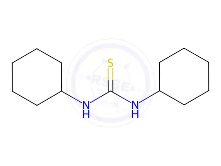 Chemical structure of 1,3-Dicyclohexylthiourea