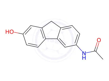 Chemical structure of N-(7-Hydroxy-9H-fluoren-3-yl)acetamide