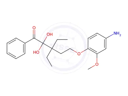 Chemical structure of 4-((5,5-Diethoxy-5-phenylpentyl)oxy)-3-methoxyaniline
