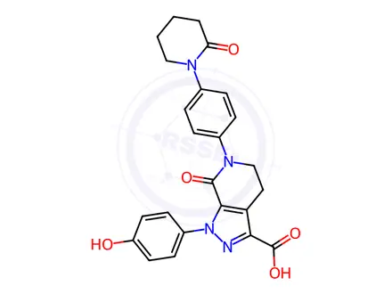 Chemical structure of Apixaban Hydroxy acid Impurity