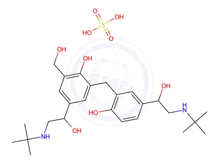 Chemical structure of Salbutamol EP impurity N Sulfate