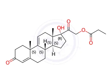 Chemical structure of Hydrocortisone Impurity 173
