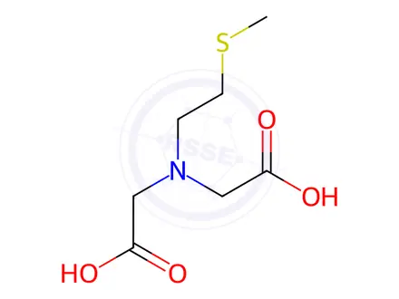 Chemical structure of Glycine, N-(carboxymethyl)-N-[2-(methylthio)ethyl]-