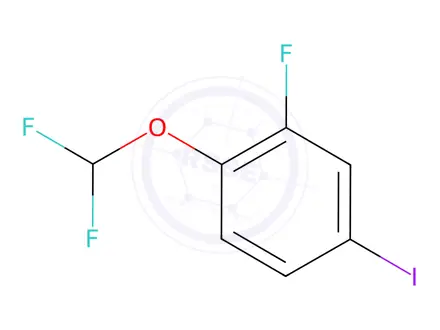 Chemical structure of 1-(Difluoromethoxy)-2-fluoro-4-iodobenzene