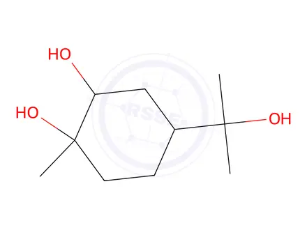 Chemical structure of (1S,2S,4R)-4-(2-Hydroxypropan-2-yl)-1-methylcyclohexane-1,2-diol