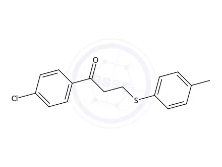 Chemical structure of 1-(4-Chlorophenyl)-3-(p-tolylthio)propan-1-one