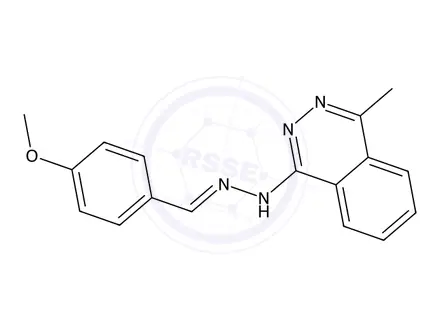 Chemical structure of 1-(2-(4-Methoxybenzylidene)hydrazinyl)-4-methylphthalazine