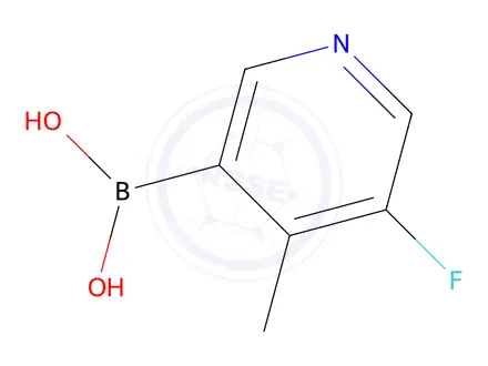 Chemical structure of (5-Fluoro-4-methylpyridin-3-yl)boronic acid