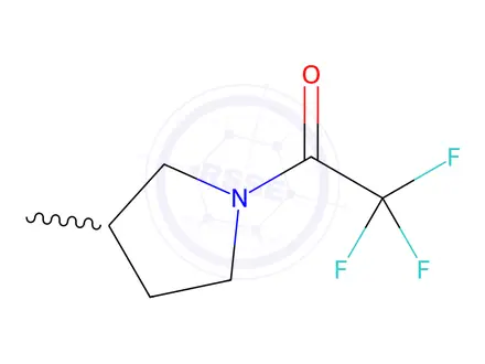 Chemical structure of Pyrrolidine, 3-methyl-1-(trifluoroacetyl)-(8CI,9CI)