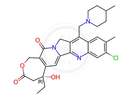 Chemical structure of Elomotecan