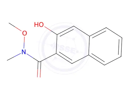 Chemical structure of 3-Hydroxy-N-methoxy-N-methylnaphthalene-2-carboxamide