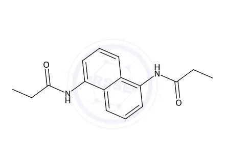 Chemical structure of N,N'-(naphthalene-1,5-diyl)dipropionamide