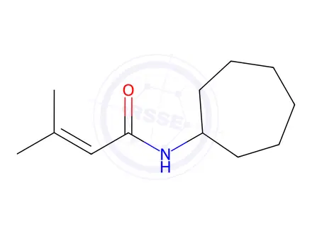 Chemical structure of n-Cycloheptyl-3-methylbut-2-enamide