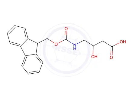 Chemical structure of 4-({[(9h-fluoren-9-yl)methoxy]carbonyl}amino)-3-hydroxybutanoic acid