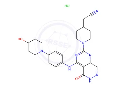 Chemical structure of Gusacitinib Hydrochloride