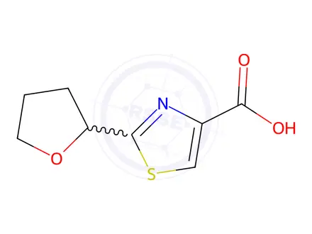 Chemical structure of 2-(Tetrahydrofuran-2-yl)thiazole-4-carboxylic Acid