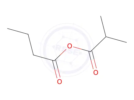 Chemical structure of Butyric isobutyric anhydride