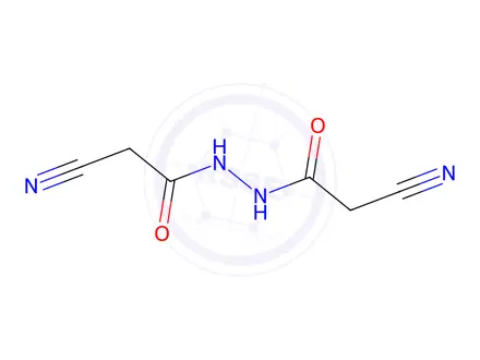 Chemical structure of 2-Cyano-N'-(2-cyanoacetyl)acetohydrazide