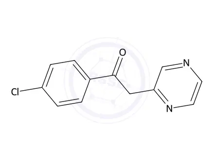 Chemical structure of 1-(4-Chlorophenyl)-2-(pyrazin-2-yl)ethanone