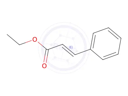 Chemical structure of ethyl-(E)-cinnamate,ethyl-trans-cinnamate
