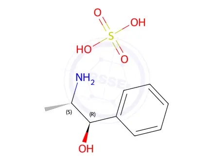 Chemical structure of NOREPHEDRINE, SULFATE (1:1), (-)-