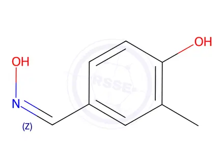 Chemical structure of Benzaldehyde, 4-hydroxy-3-methyl-, oxime (9CI)