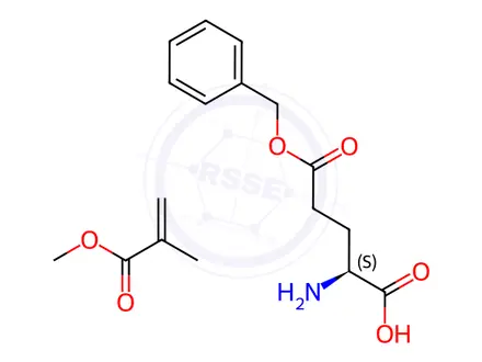 Chemical structure of poly(methyl methacrylate)-poly(gamma-benzylglutamate) copolymer