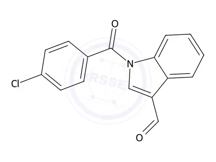 Chemical structure of 1-(4-Chlorobenzoyl)-1H-indole-3-carbaldehyde