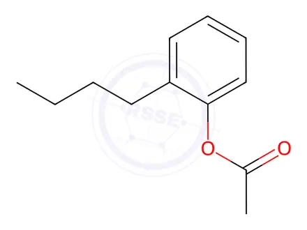 Chemical structure of 2-butylphenyl acetate