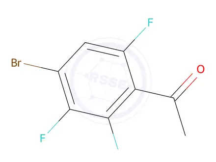 Chemical structure of 1-(4-Bromo-2,3,6-trifluorophenyl)ethan-1-one