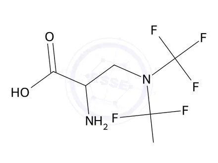 Chemical structure of 2-Amino-3-(bis(trifluoromethyl)amino)propanoic acid