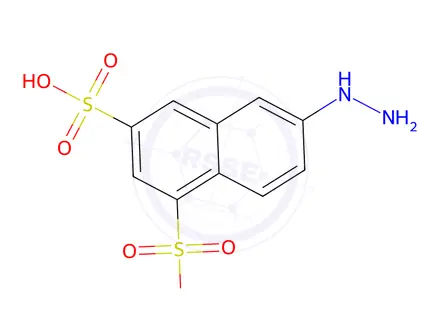 Chemical structure of 6-Hydrazinylnaphthalene-1,3-disulfonic acid